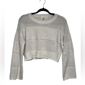 Happily Grey Size XS Oversized Cropped Sweater